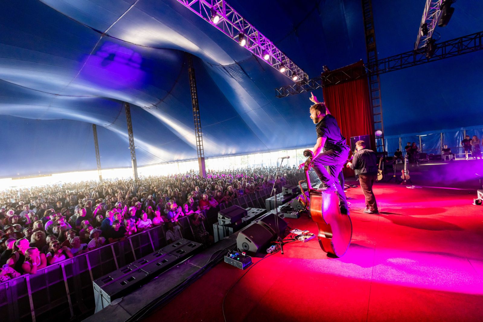 Crowd at Bluesfest Byron Bay watching a singer perform